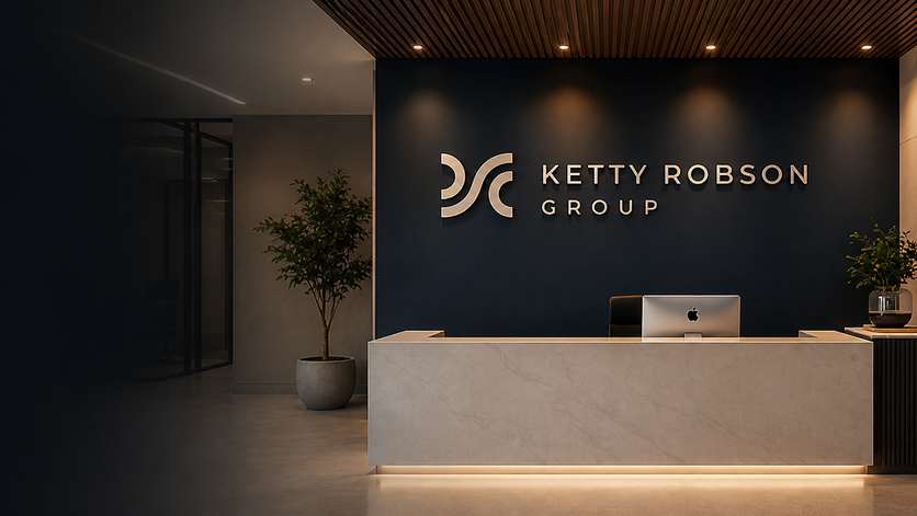 Corporate reception area